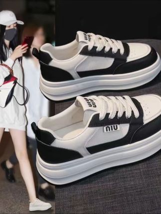 厚底小白鞋女新款爆款春秋冬加绒休闲板鞋百搭女士鞋子#小白鞋#厚底小白鞋#好物推荐#爆款@DOU+小助手 @巨量千川