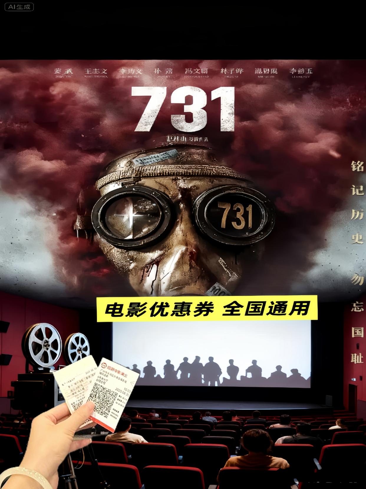 电影热烈上映#一起看电影 #731电影什么时候上映