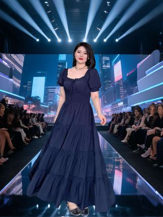 夏季复古气质温柔风打揽收腰显瘦连衣裙#夏日穿搭ootd #穿出你的时尚你的感觉 #温柔风穿搭 #显瘦穿搭 #连衣裙