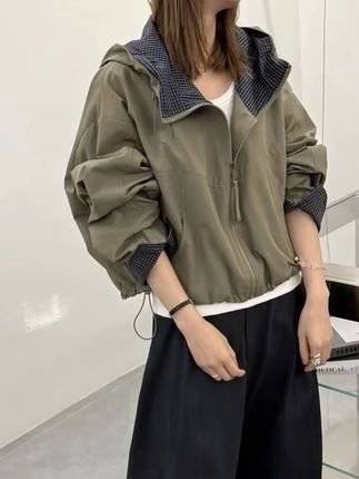 韩版连帽冲锋衣外套女2025新款宽松休闲百搭小个子防风夹克上衣秋#冲锋衣外套#ootd穿搭 #夹克外套 #韩版外套 #时髦精的ootd