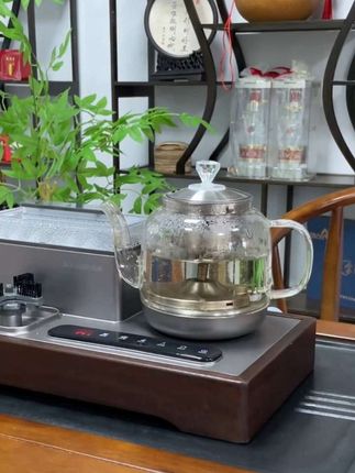 #家具盘子 #志高自动上水电热嵌入电茶炉茶台煮泡茶保温智能全自动消毒烧水壶