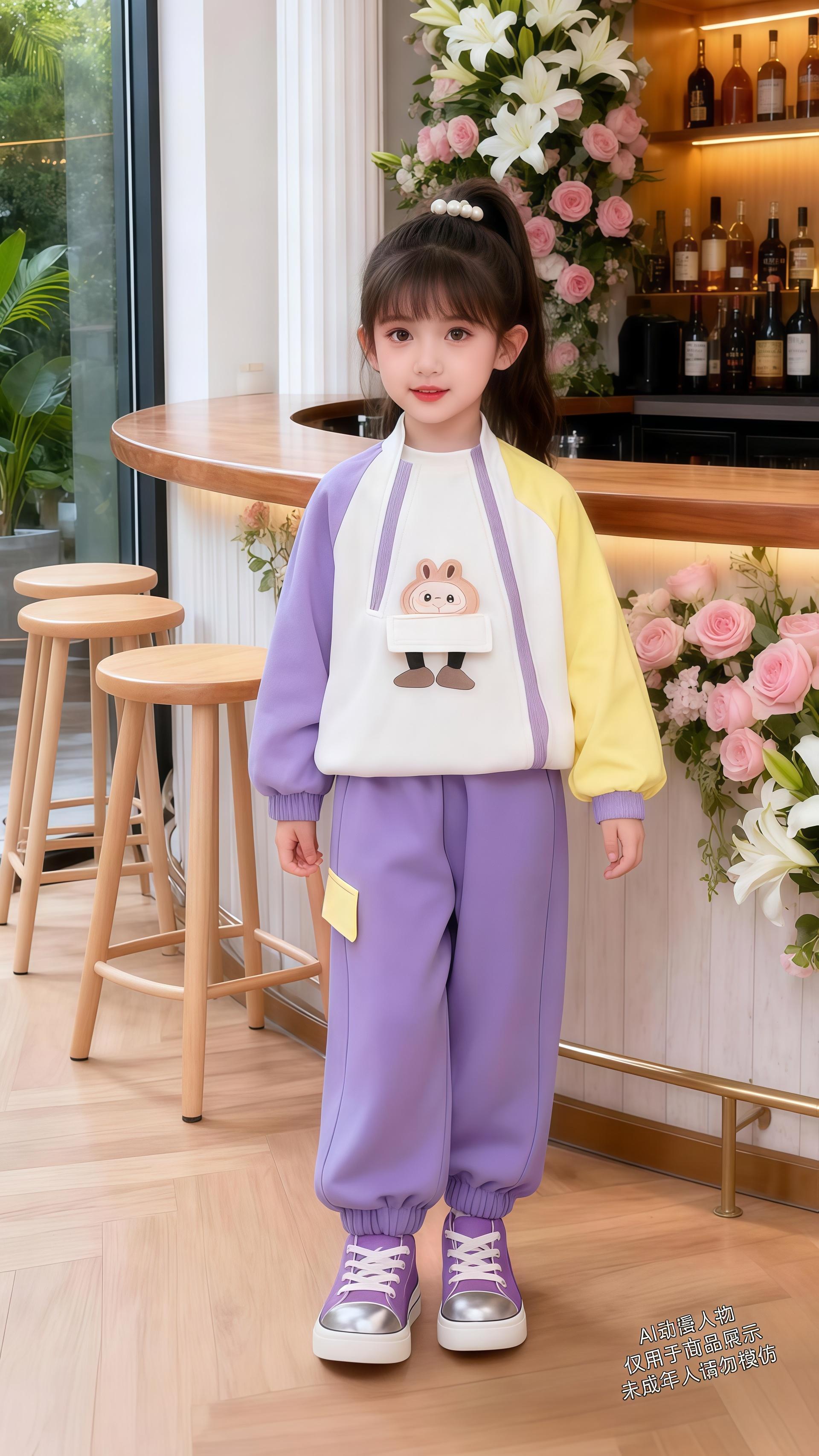 2025秋季新款女童甜酷套装来咯!这撞色设计也太绝了吧!配色又奶又飒,宽松版型舒服到不想脱~胸口的萌趣图案直接萌到我心巴上💘一整套出门又懒又仙,谁穿谁是小可爱!氛围感直接拉满✨ #轻松解锁秋季穿搭 #高品质童装 #早秋穿搭公式来了#每日童装穿搭分享 #生女儿就是用来打 @抖加🔥上热门🔥dou+🔥热点宝 扮的