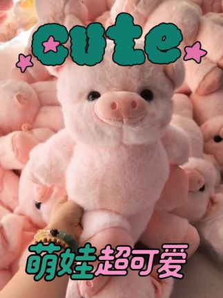 火爆全网的小粉猪来了,经过好几次升级,质量会比原来好太多了~ #毛绒玩具 #毛绒公仔 #毛绒玩偶 #小猪猪