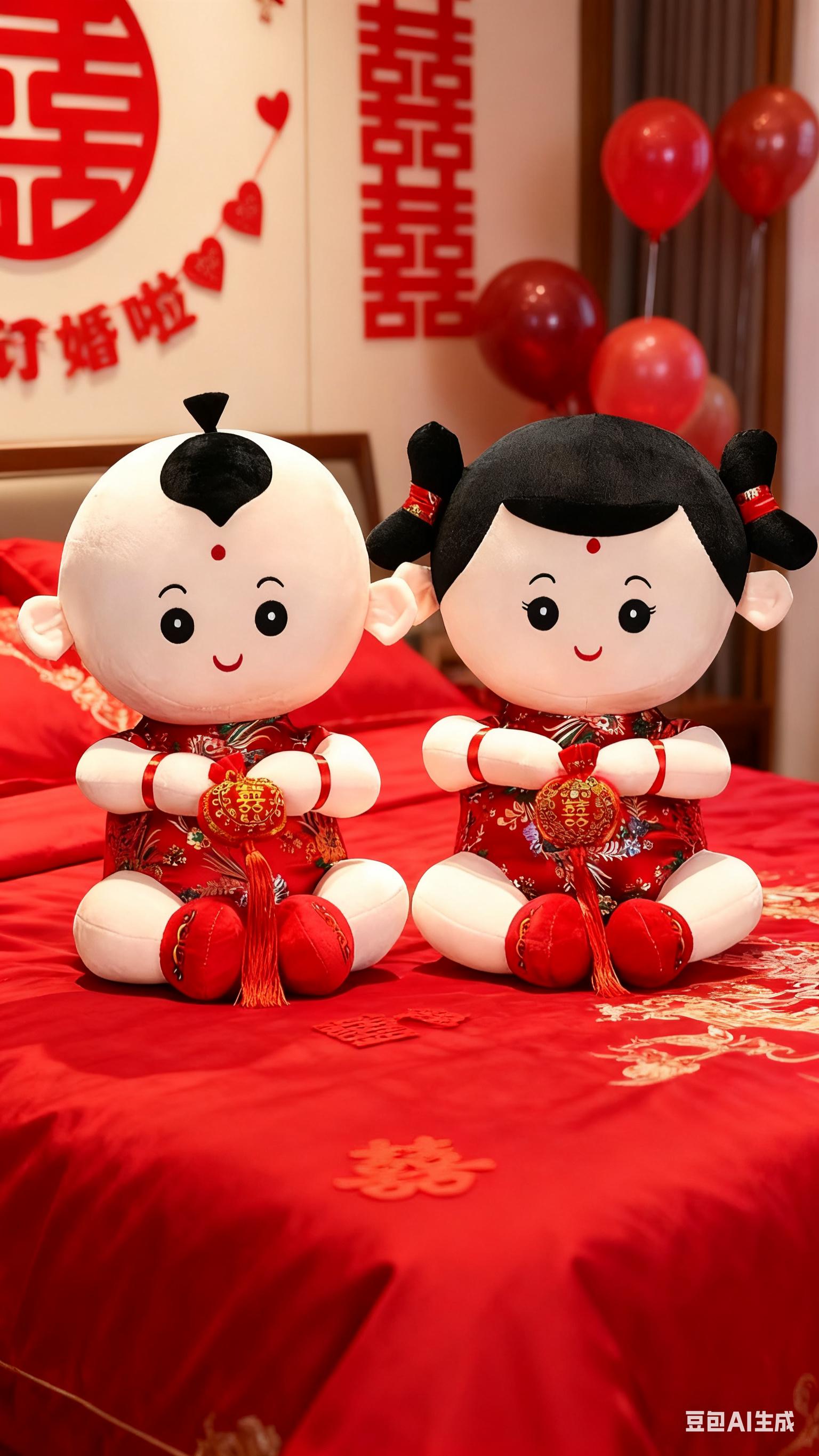 #结婚压床娃娃一对 #结婚用品必备