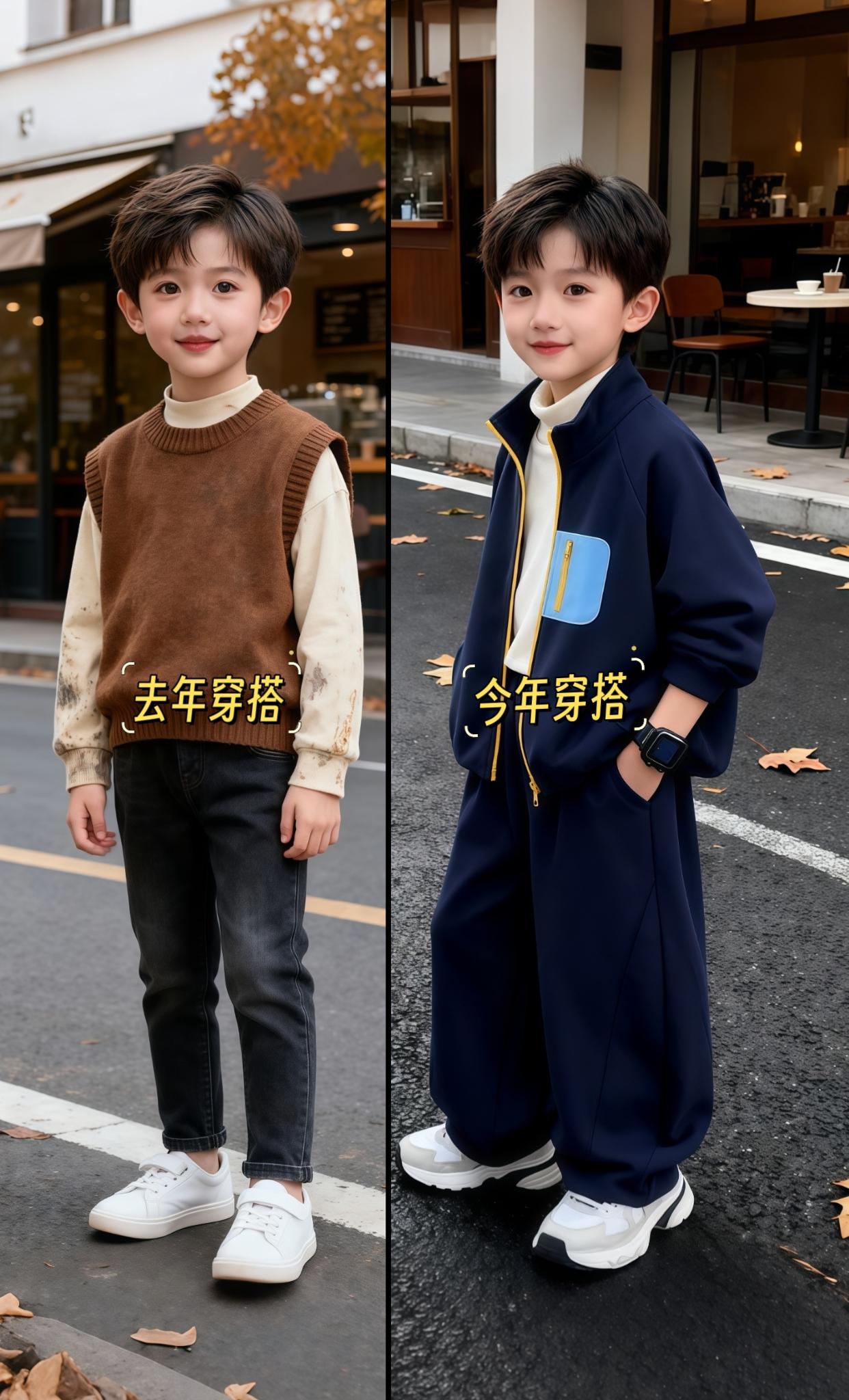 哇塞🔥迪士尼这套儿童休闲套装绝绝子~藏蓝色奥粒绒外套软乎乎的,贴布口袋设计精致又别致,保暖还能让娃活力满满;搭配藏青弯刀阔腿裤,宽松垂坠感拉满,娃走路都带范儿~ 不用操心搭配,一套直接穿出潮酷范儿,迪士尼的品质那是相当靠谱,面料亲肤还耐穿~ 家里有娃的别犹豫,秋装这么穿回头率直接拉满! #时尚穿搭 #高品质童装 #秋冬穿搭新鲜感在线#晒晒我的秋日穿搭#秋冬ins风穿搭技巧@抖加🔥上热门🔥dou+🔥热点宝