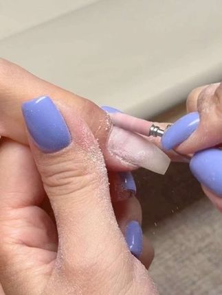 后缘易起翘的必入这个升级版迷你砂圈 #美甲#美甲好物