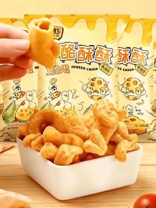 其妙8包干酪酥爆米花芝士巧克力玉米卷休闲零食办公室下午茶解馋