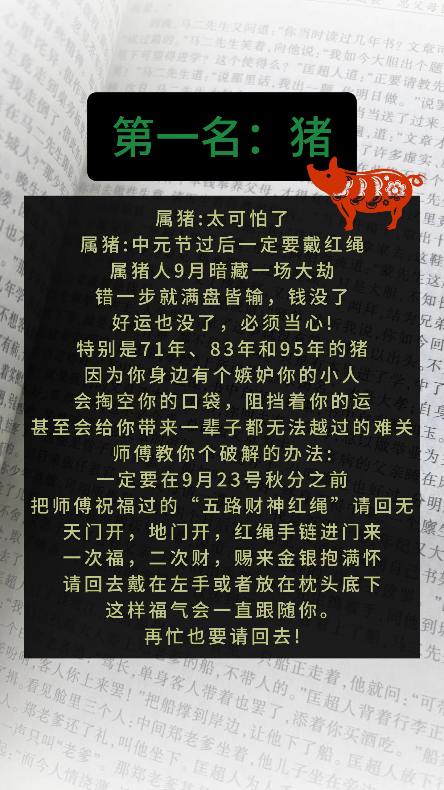 #1959年的猪 #1971年的猪 #1983年的猪 #1995年的猪