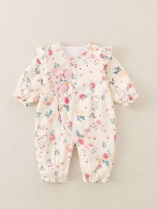 #上热门 【双层】鲜花小兔 闭档哈衣连体衣儿童婴儿印花婴童女童新生儿 #连体衣 #女童穿搭 #生女儿就是用来打扮的