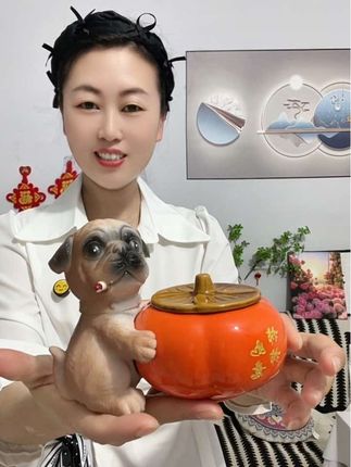 经常在房间里抽烟的你, 就看看这款创意小狗烟灰缸,它是防飞灰的设计,整体造型非常的精美。#美观实用 #柿柿如意烟灰缸#家居生活