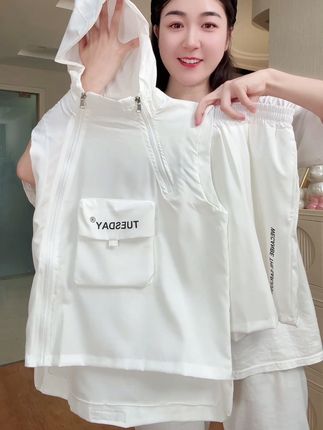这套男童连帽无袖的套装款式洋气面料舒服,很适合夏天, 而且做到的中大童尺码,放心入#夏日必备 #夏季穿搭 #中大童童装 #男童穿搭