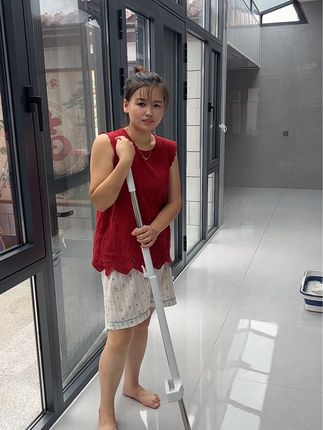 这个雪尼尔拖把特别好用,擦出来地板没有水印还是免手洗的#免手洗拖把家用一拖就干净