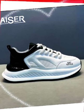 #KAISER/凯撒·夏季男鞋2024新款透气网面老爹鞋百搭厚底男士小白鞋