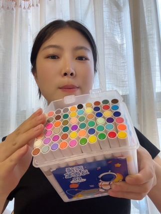 特别适合暑假给孩子打发时间的丙烯马克笔,孩子一玩就是半天#丙烯马克笔 #马克笔 #手工 #便宜好物 #超便宜超划算