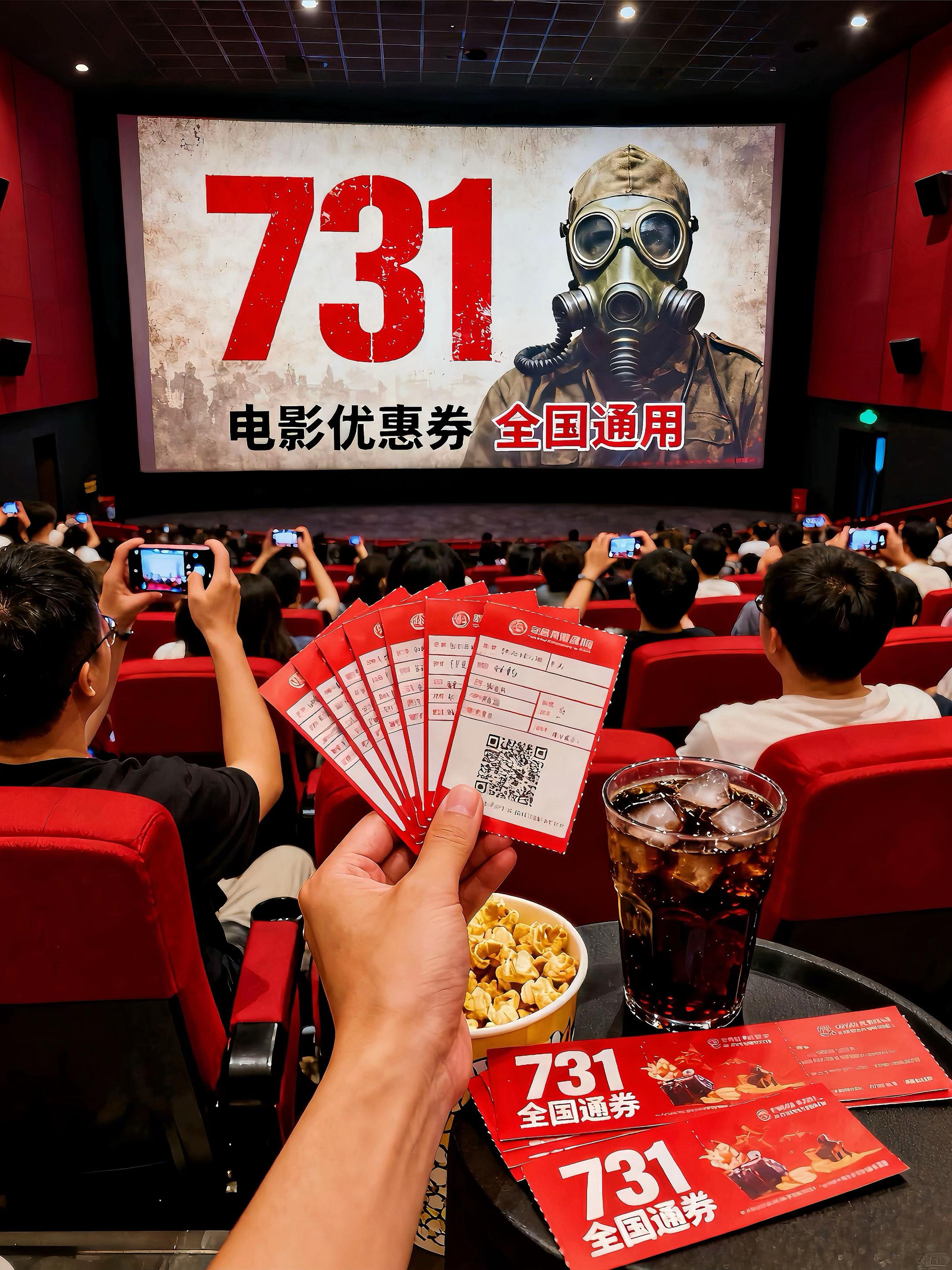 《731》电影 双人电影优惠券 全国通用 # 731预售票房破亿 值得看的一部电影 #强烈推荐 #上热搜 铭记历史 吾辈自强