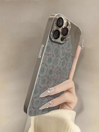 #【进口小羊皮】适用苹果16promax手机壳敦煌花纹彩绘iphone17promax#苹果手机壳#防摔手机壳