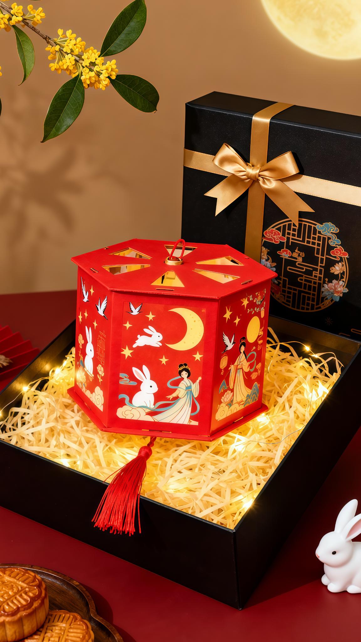 - #手工diy #中秋节快乐 #中秋灯笼 #手工创意 #仪式感不能少