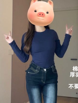 #纯棉t恤 #收腰显瘦 #内搭外穿都好看 #显瘦穿搭 #上衣女