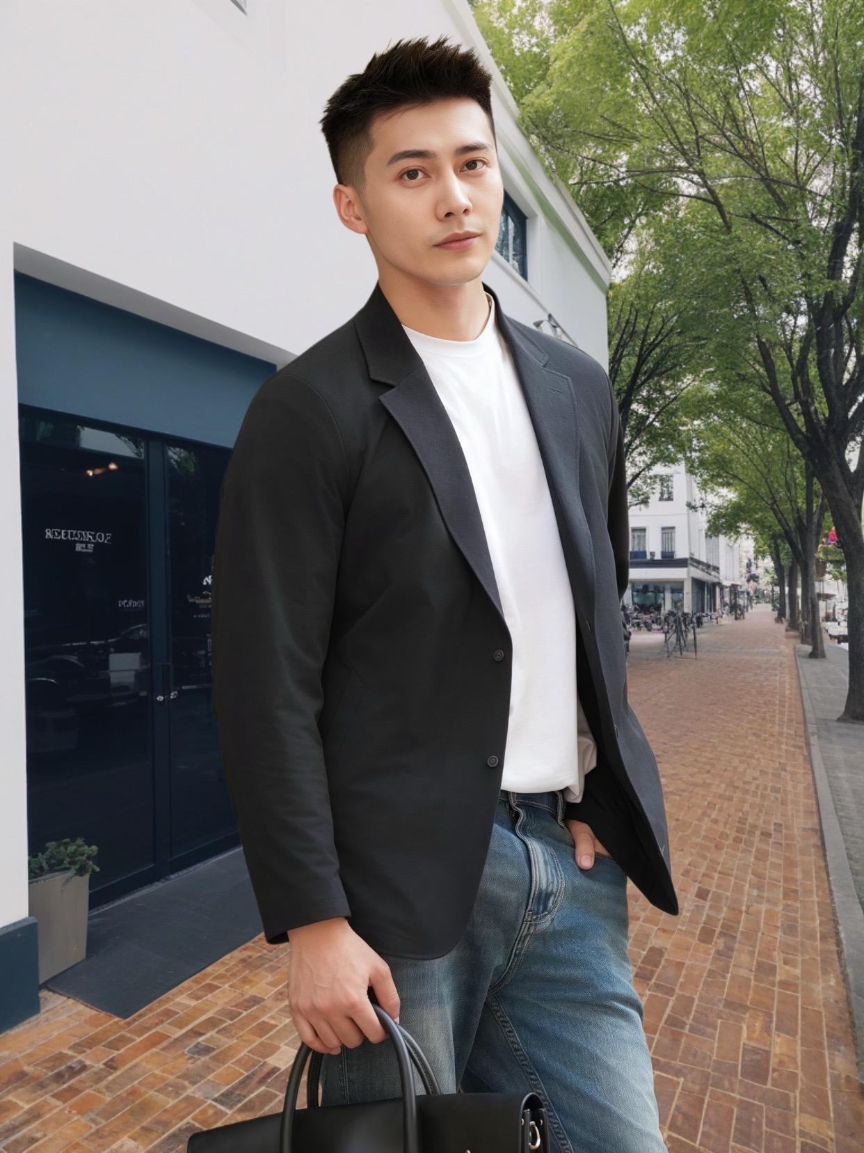 可运动西服|日常穿搭新方式 不想穿西服?那就穿可运动西服!打破西服常规印象,版型宽松舒展还带弹,给身体安一个自由开关~ 👉上班穿,商务感里混着随性松弛,通勤路上再也不用“端着”,日常工作毫无束缚~👉出差穿,面料轻柔又好打理,往行李箱一塞,出机场直接奔赴客户会面,贴合身型,精英气场立刻在线~👉日常穿,搭休闲裤都很ok,逛街约会也能穿出随性高级感,#可运动西服#我的日常#男士穿搭#西服