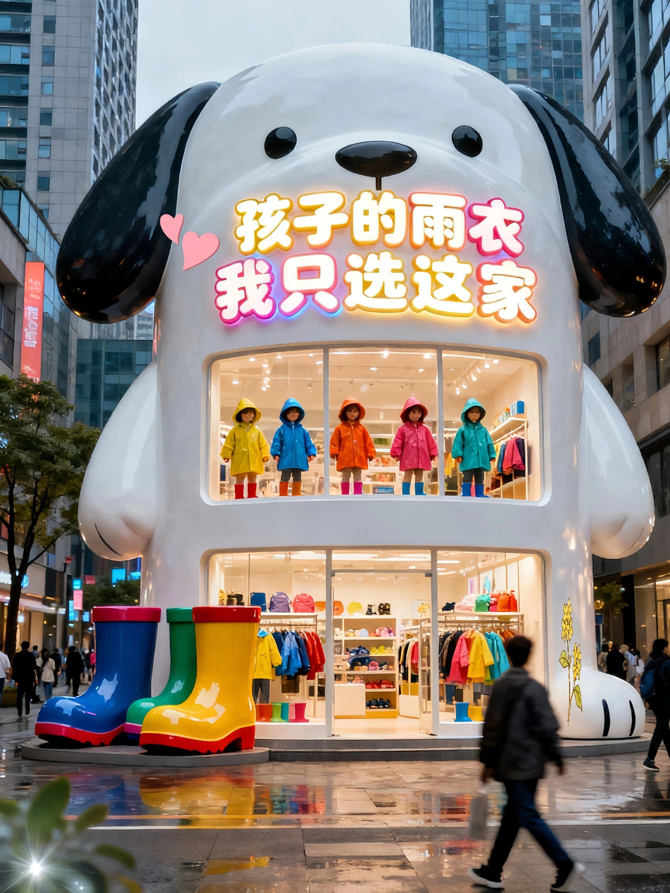 这款儿童雨衣超棒的~防水面料厚实抗造,萌趣图案特别讨孩子喜欢,连帽设计带透明视窗,穿脱轻松还能看清前路,雨天给娃贴心守护,上学、户外玩耍都能畅快出行~#雨衣 #也太可爱了吧 #校园 #雨天出行 #童年