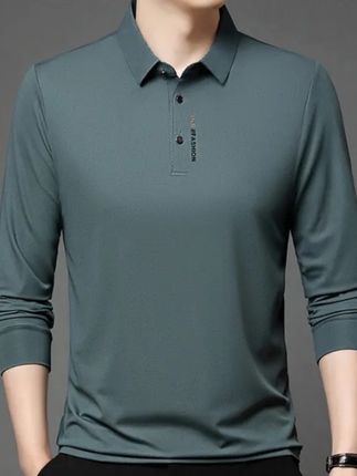 #男士长袖T恤衫#春秋翻领Polo衫#高端品质 #简约大气#舒适百搭