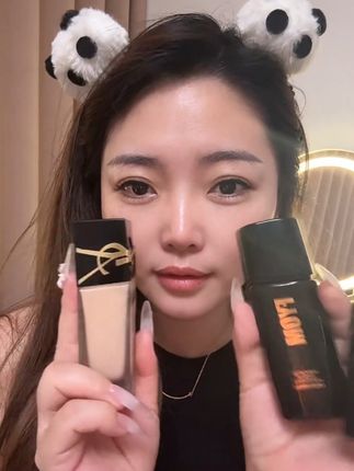 YSL粉底液🆚妃漾迷的结果! 用效果说话,没有对比没有伤害, 妃漾迷绝对不脱妆粉底界的扛把子👍