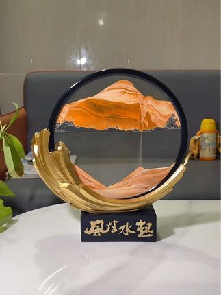 贝汉美风生水起流沙画摆件个性家居客厅酒柜装饰品解压乔迁礼物 #流沙画 #家居摆件 #软装搭配 #新居摆件 #乔迁礼物