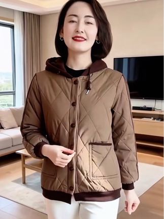 #妈妈外套棉服#女士穿搭#女士棉服