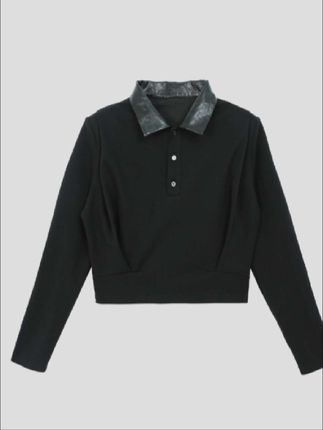 XIDUOSHA/喜朵莎原创设计款拼皮简约上衣XDS1573#衣服穿搭 #衣服质量杠杠的好