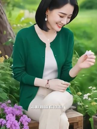 #开衫毛衣#毛衣