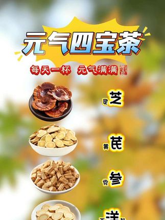 #元气回宝茶#灵芝#黄芪#代茶饮#健康养生