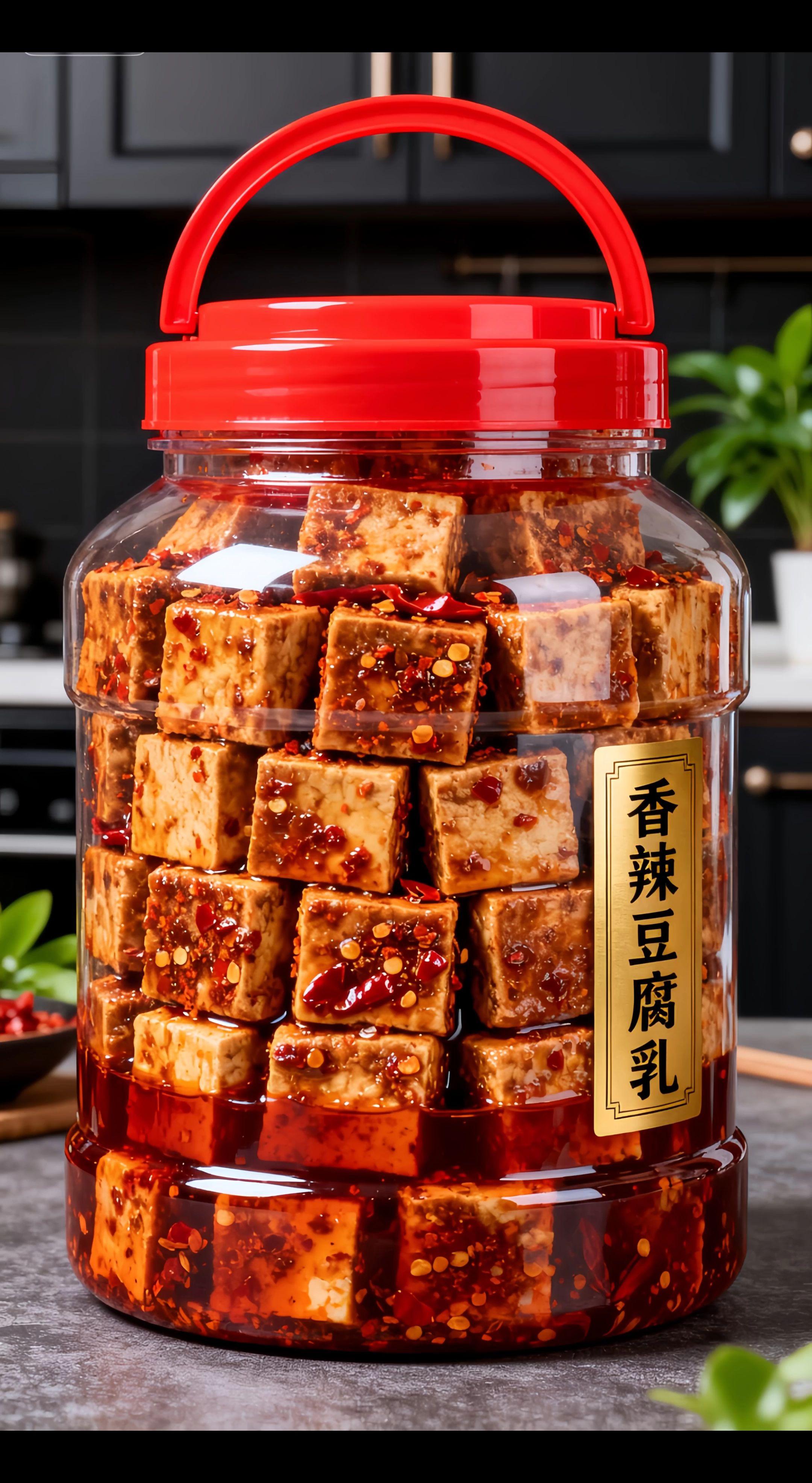 湖南香辣豆腐乳,腐乳块紧实不碎,辣香裹着豆鲜,配白粥、抹馒头,咸度刚好不齁。#豆腐乳#美味下饭菜 #下饭神器#好吃到停不下来 #妈呀太香了