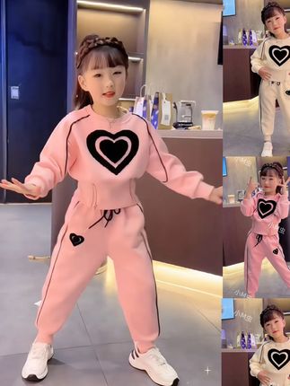 女童秋季爱心洋气春季中大童女孩#爆款热卖中 #厂家直发 #好物推荐🔥