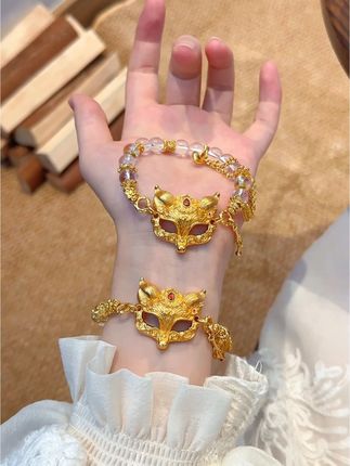 送女朋友狐狸🦊面具可以消气吗?,#时尚饰品 #项链 #狐狸面具 #项链 #手链