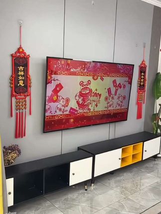 2025年中国结客厅茶室电视沙发背景墙福牌挂饰装饰乔迁结婚过年节