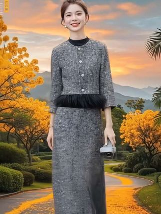 #婚庆礼服 #套装裙 #时尚妈妈装 #高贵优雅 #减龄气质
