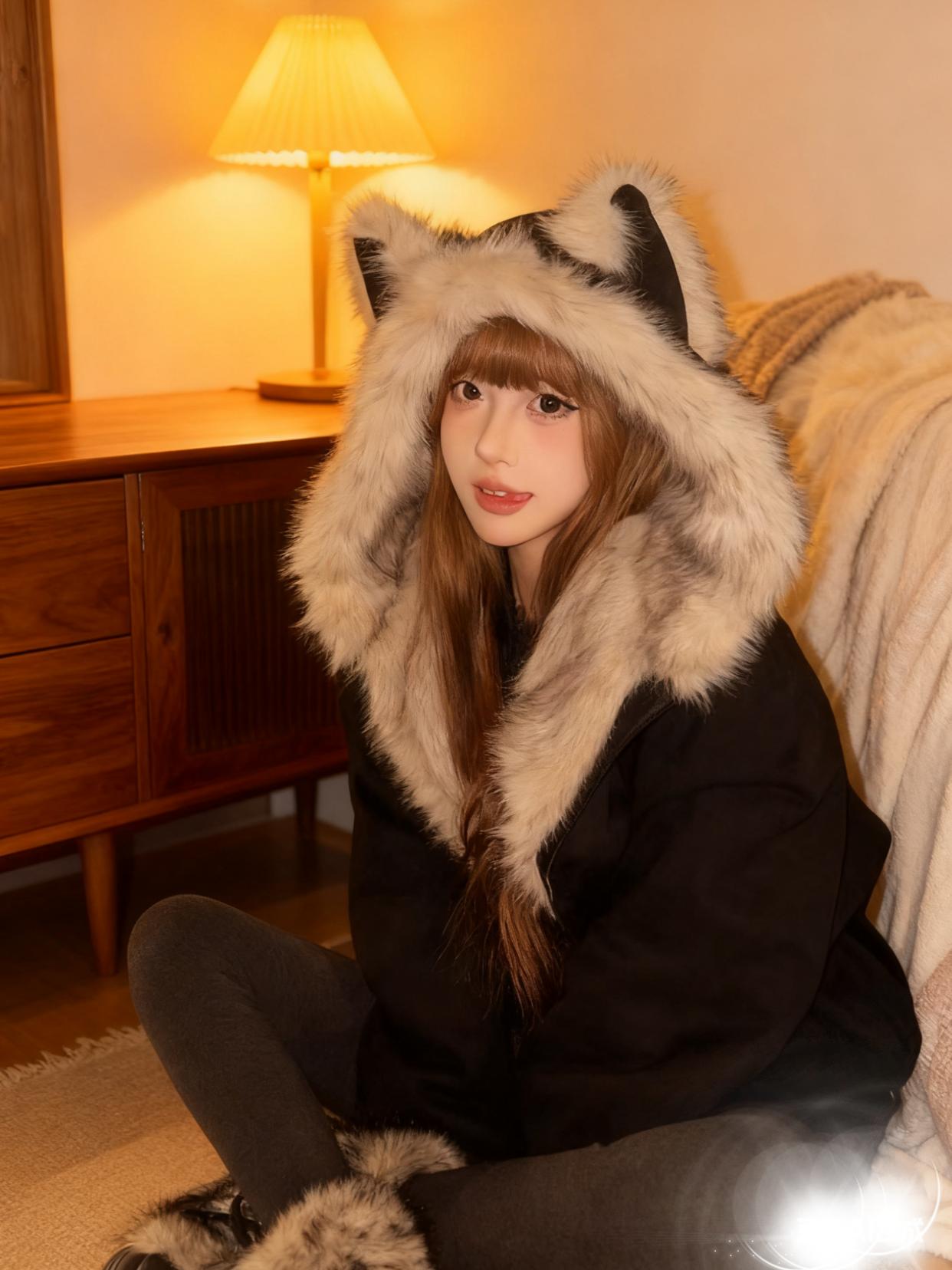 #秋冬穿搭#气质御姐#座山雕外套#甜酷辣妹穿搭#秋冬穿搭