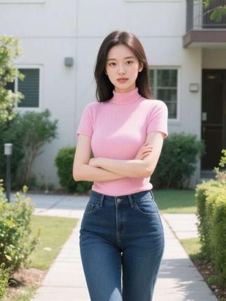 2025新款圆领汽车椰子树印花纯棉短袖女修身显瘦百搭上衣