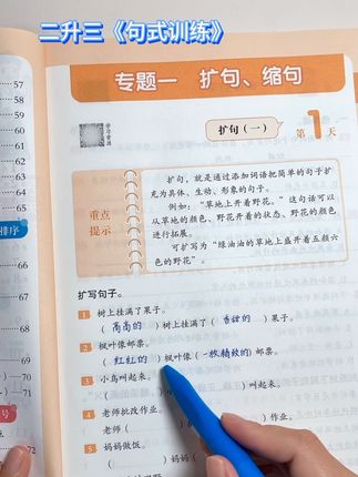 三年级句子越来越难,暑假准备一本《句式强化训练》,都是考试常考句型。每天练习十分钟,提升语言逻辑能力,也为写作打牢坚实基础。#小学语文 #句子仿写#句式训练