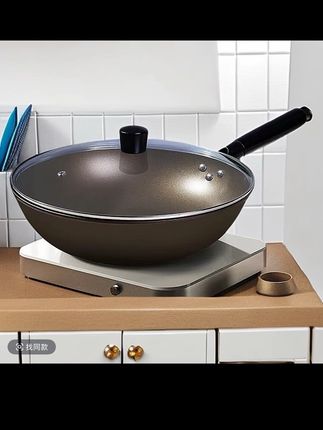 膳之厨/膳之厨钛盾不粘锅 耐磨耐用 防烫木柄加大直径32CM#好物推荐🔥 #炒锅不粘锅 #平底锅 #通用灶具 #厨房必备好物推荐 @DOU+小助手 @Dou+🔥上热门🔥