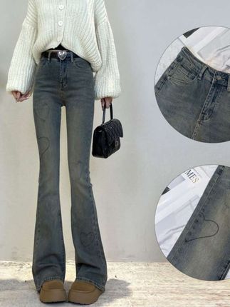 迪否复古美式修身显瘦牛仔裤2025秋冬设计感高腰喇叭裤8967#美搭尽显女神范 #显瘦显高 #时髦穿搭 #秒变大长腿 #牛仔裤穿搭