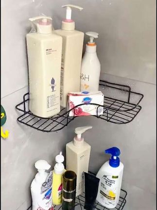 #卫生间洗漱台置物架 收纳各种洗漱用品,方便实用