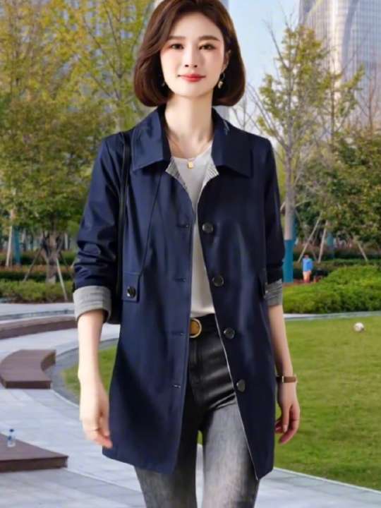 今年流行宽松洋气妈妈#休闲百搭 #风衣大衣 #中长款大衣 #减龄显瘦穿搭