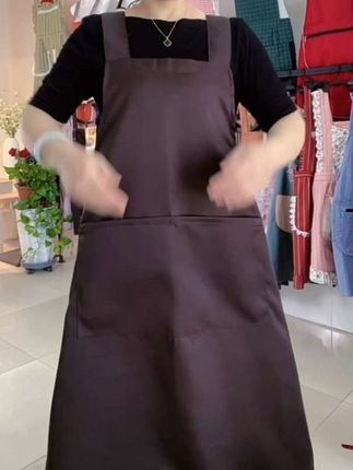 【加长款加大围裙女大码加肥大号200斤围裙定制logo印字工作服订做】#加长款围裙#背带款,宽肩带,防泼水围裙#防污耐脏。结实耐用#加大口袋设计#方便实用,质量杠杠滴