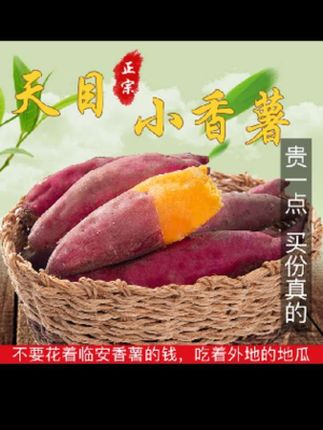 中号5斤临安天目山板栗小香薯新鲜红薯番薯地瓜黄心薯山芋甜糯#软糯香甜 #红薯 #快来一起尝个鲜 #蜜薯 #农产品