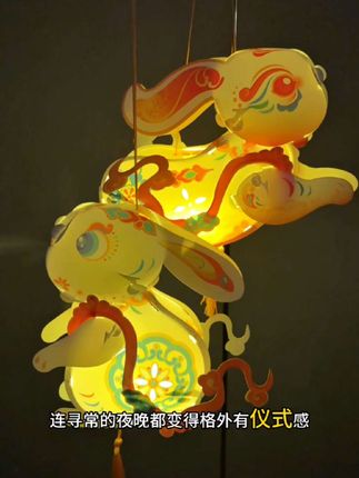 敦煌兔子#手工灯笼diy #儿童手工灯笼制作 #中秋节手工灯笼 #中秋节