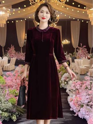 #小个子秋冬穿搭#早秋贵气感穿搭#初秋一周不重样穿搭#喜婆婆喜妈妈 #婚庆礼服