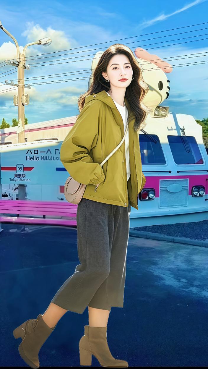 春上衣加棉加厚休闲连帽宽松长袖韩版短款外套女#秋冬穿搭新鲜感在线#早秋穿搭三分钟出门不是梦#森系少女感穿#秋季微胖穿搭测评#小个子秋冬穿搭