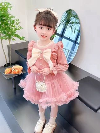 #女童连衣裙春装女宝小女孩裙子生日洋气小孩儿童公主裙#公主裙 #生日礼服 #拜年服 #连衣裙 @热点助手 @DOU+小助手