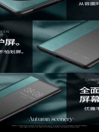 适用荣耀x70手机壳新款智能翻盖式皮套商务全包素皮防摔保护套
